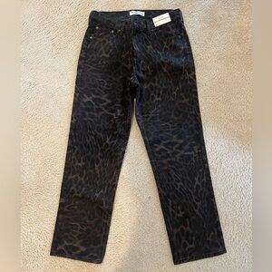 Abercrombie & Fitch Leopard Print 90’s Straight Jeans